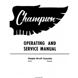 Aeronca Champion 7EC and 7FC Operating and Service Manual 
