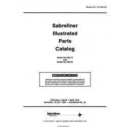 North American Sabreliner Model NA 265-70 and Model NA 265-80 Illustrated Parts Catalog NA-69-424