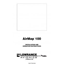 Lowrance Air Map 100 Installation and Operation Instructions