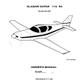 Glasair Super 11-S RG Model SH-2R Owner's Manual P/N 632-0117-103