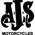 AJS Motorcycle Vinyl Sticker/Decal 7" wide by 7.3" high