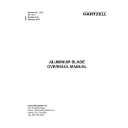 Hartzell Propeller Aluminum Blade 133C Overhaul Manual 61-13-33