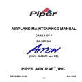 Piper Arrow SN 2844001 and UP PA-28R-201 Airplane Maintenance Manual 761-895_v08