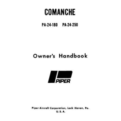Piper Comanche Models PA-24-180 and PA-24-250 Owner's Handbook 753-570