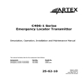 Artex C406-1 Series Emergency Locator Transmitter Description, Operation, Installation and Maintenance Manual 570-5001_v18