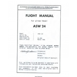 Alexander Schleicher ASW 24 Flight Manual