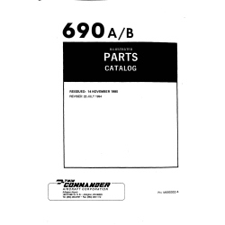 Twin Commander Model 690 A,B illustrated Parts Catalog PN M690002-4