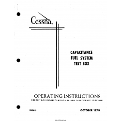 Cessna Capacitance Fuel System Test Box Operating Instructions D5456-13