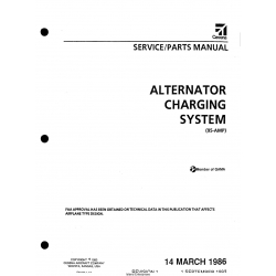 Cessna Alternator Charging System Service and Parts Manual (95-AMP) D5108-1TR1-13