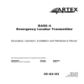 Artex B406-4 Emergency Locator Transmitter Description, Operation, Installation and Maintenance Manual 570-5004