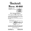 Beecraft Baron 95-B55 Pilot's Operating Handbook and Airplane Flight Manual 96-590011-25A5