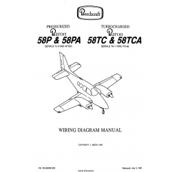 Beechcraft Pressurized Baron 58P & 58PA(Serials TJ-3 AND AFTER) Turbocharged Baron 58TC & 58TCA (Serials TK-1 THRU TK-56) Wiring Diagram Manual 102-590000-23E
