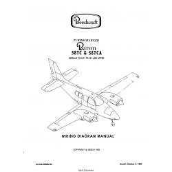 Beechcraft Turbocharged Baron 58TC & 58TCA (Serials TK-147, TK-151 AND AFTER) Wiring Diagram Manual 106-590000-23