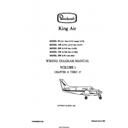 Beechcraft King Air 90-A90-B90-C90-E90 Wiring Diagram Manual 90-590012-15E