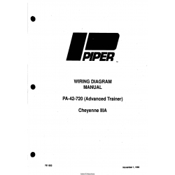 Piper PA-42-720(Advance Trainer) Cheyenne IIIA Wiring Diagram Manual 761-853