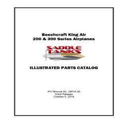 Beechcraft King Air 200 and 300 Series Saddle Tanks Illustrated Parts Catalog 26012-40