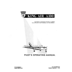 Beechcraft King Air A100 Pilot's Operating Manual 100-590032-3A7