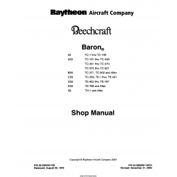Beechcraft Baron 55-A55-B55-C55-D55-E55-58 Shop Manual 55-590000-13E23