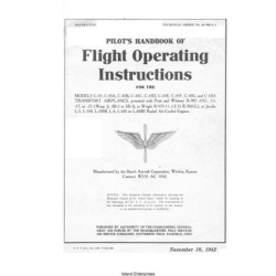 Beechcraft C-43 through C-43H Staggerwing airplanes Pilot's Handbook of Flight Operating Instructions