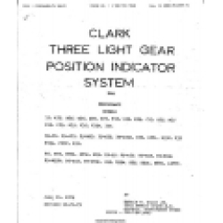 Beechcraft Models 35-A-R, 95 A to E, 56TC Clark Three Light Gear Position Indicator System