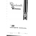 Beechcraft Model J35 Bonanza Owner's Manual 35-590079-2A3