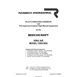 Beechcraft King Air Model C90-C90A Pilot's Operating Handbook 13-206CGW