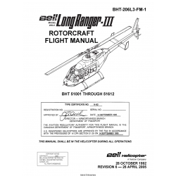 Bell Model 206L3 Long Ranger-III Rotorcraft Flight Manual BHT-206L3-FM-1