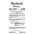 Beechcraft Bonanza V35 V35A and V35B Pilot's Operating Handbook and Airplane Flight Manual 35-590118-31B 35-590118-31B4