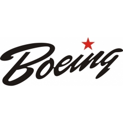 Boeing Script Aircraft Decal/Sticker 6.4''high x 10.6''wide!