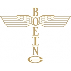 Boeing Aircraft Decal/Sticker 7.8" high x 10" wide 