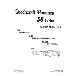 Beechcraft Bonanza 36, A36, A36TC Shop Manual 36-590001-3B15_v1987