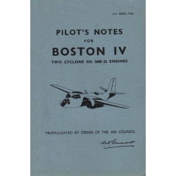 Douglas Boston IV Pilot's Notes