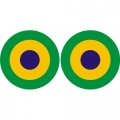 Brazil Roundel Aircraft Insignia Decals!