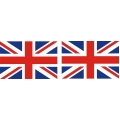 Great Britain's Flag Decal Vinyl/Sticker 4.5" wide!