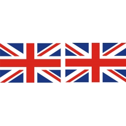 Great Britain's Flag Decal Vinyl/Sticker 4.5" wide!