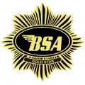 BSA Goldstar Motorcycle Decals/Stickers 4.7" high by 5" wide!