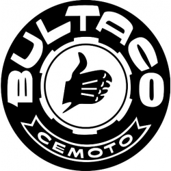Bultaco Motorcycle Sticker/Decal 6" diameter!