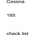 Cessna 185 Check List 