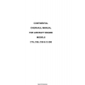 Continental C75, C85, C90 & O-200 Overhaul Manual for Aircraft Engine 1984
