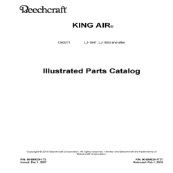 Beechcraft King Air C90GTI LJ-1847, LJ-1853 and after Illustrated Parts Catalog 90-590024-173T