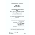 Beechcraft Hawker King Air Model C90GTi Pilot's Operating Handbook and Airplane Flight Manual Supplement for Collins FMS-3000 LPV Upgrade 338-00-0014