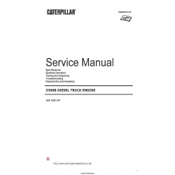 Caterpillar 3306B Diesel Truck Engine S/N: 63Z1-UP Service Manual SEBRO545-03