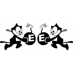 Felix D Cat Aircraft Decal,Sticker 6.5''high x 8.5''wide!