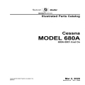 Cessna Model 680A -0001 AND ON Illustrated Parts Catalog 68APC