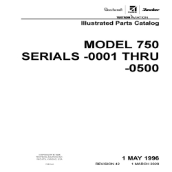 Cessna Model 750 Serials -0001 THRU -0500 Illustrated Parts Catalog 75PC42