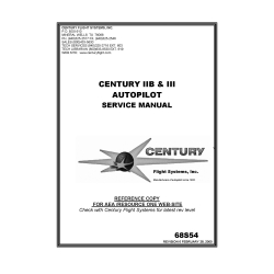 Century IIB & III Autopilot Service Manual 68S54_v2000