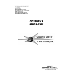 Century I 52D75-3/4M Flight System Service Manual 68S73