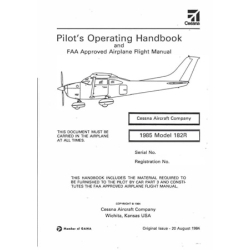 Cessna 1985 Model 182R Pilot's Operating Handbook and  Airplane Flight Manual D1275-1-13PH