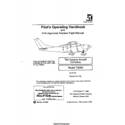 Cessna Model T206H Pilot's Operating Handbook and FAA APProved Airplane Flight Manual T206MPHUS06