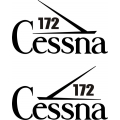 Cessna 172 Aircraft Tail Decal,Stickers!